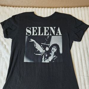 Selena Black Graphic Tee - Women's Short Sleeve